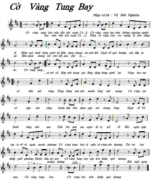 co vang tung bay