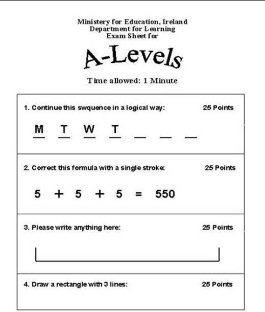 irish test